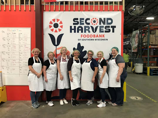 First Business Bank employees volunteering at Second Harvest Foodbank of Southern Wisconsin